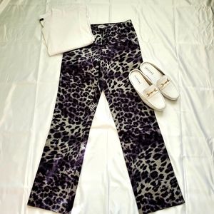 Caché Animal Print Structured Pant